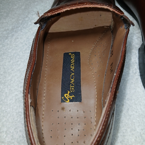 Stacy Adams Rich Brown Crocodile Pattern Loafers main image 8